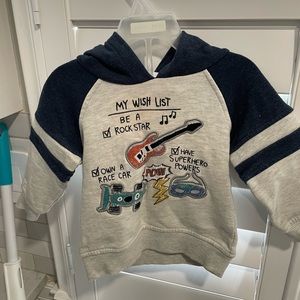 Multi colored toddler boys sweat shirt